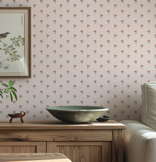 Pink Floral Wallpaper: Warm, Romantic & Made in Your Shade