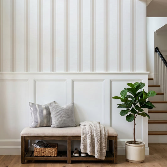 Benedict Summer in Hallway with padded bench