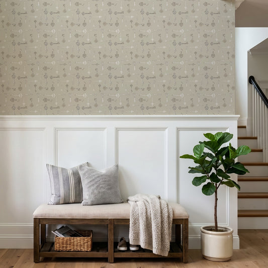 Kingsley Spring in Hallway with padded bench