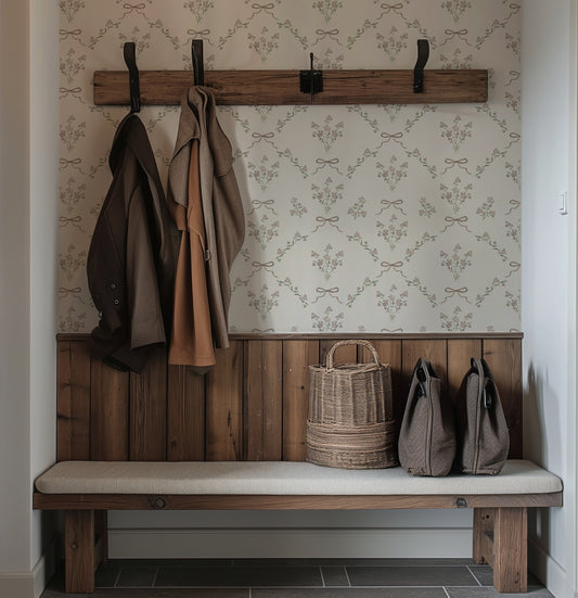 Odette Wallpaper in a Hallway