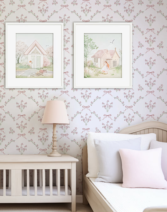 Odette Wallpaper in a Children's Bedroom