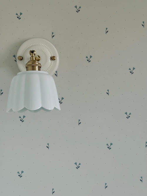 Grace wallpaper beautifully hung on wall